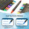 24 Colors Dual Tip Acrylic Paint Pens Markers, Premium Acrylic Paint Pens for Wood, Canvas, Stone, Rock Painting, Glass, Ceramic Surfaces, DIY Crafts Making Art Supplies